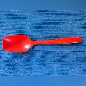 Retro Vintage Orange Red Mepal Melamine Spoon Made In Denmark By Rosti